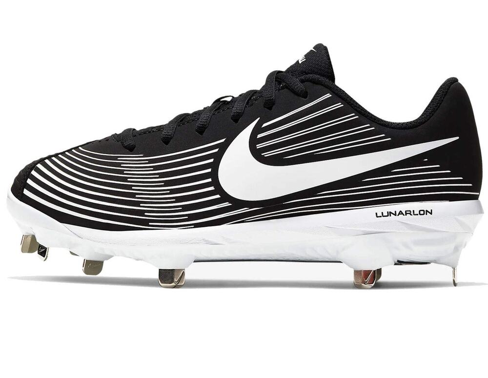 NIKE WOMENS LUNAR HYPERDIAMOND 3 VARSITY WOMENS AO7985-002 SIZE 5.5 BLACK/WHITE
